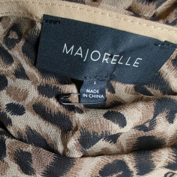NWOT Revolve MAJORELLE | Lexi Smocked Leopard Mini Dress Size S - Picture 4 of 9